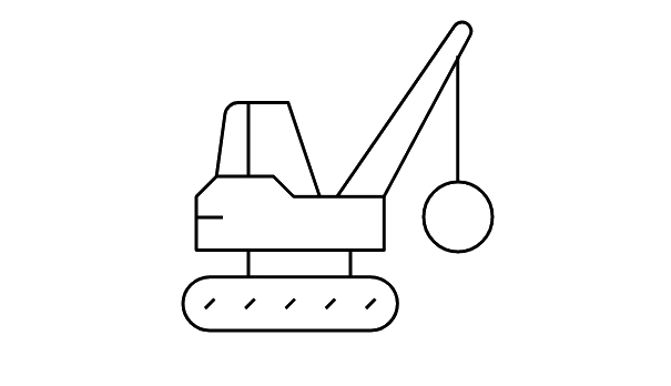 ikona buldożera